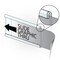 Azar Displays 11''W x 1''H Wall Nameplate, NO TAPE, 10PK 199603-NT - alternate 2
